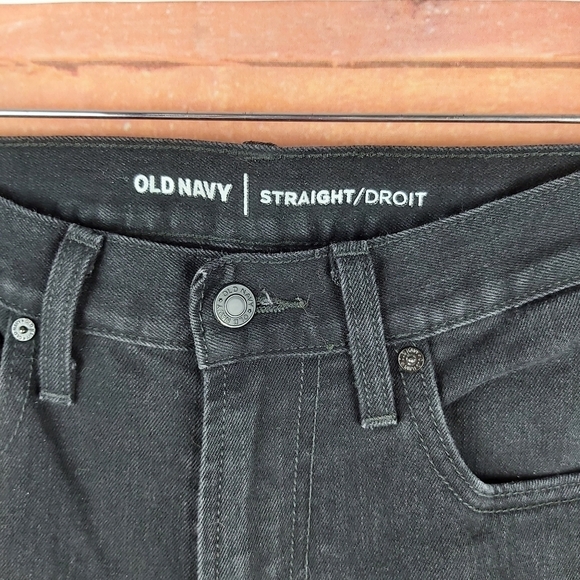 📣2/40$📣 OLD NAVY straight leg black men's jeans size 30 - Picture 3 of 9